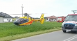 Wypadek w Kałkowie. 36-letni motocyklista trafił do szpitala